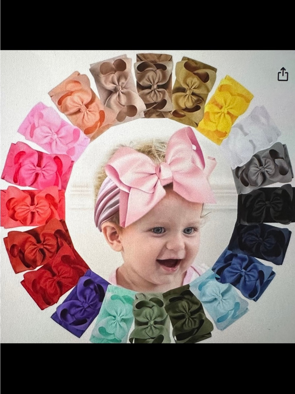 Baby Bow Headwrap Set - 20 pcs